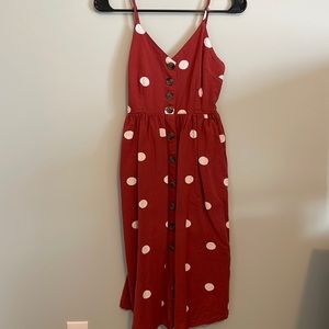 Polkadits maxi dress